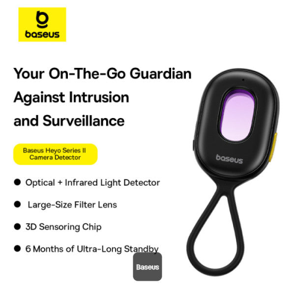 Baseus Heyo Series II Camera Detector Cluster Black (With Simple charging cable USB-A to Type-C Black)