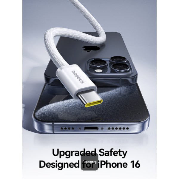 Baseus Dynamic 4 Pro Magnetic Fast Charging Cable USB-C to USB-C 100W 1m - White