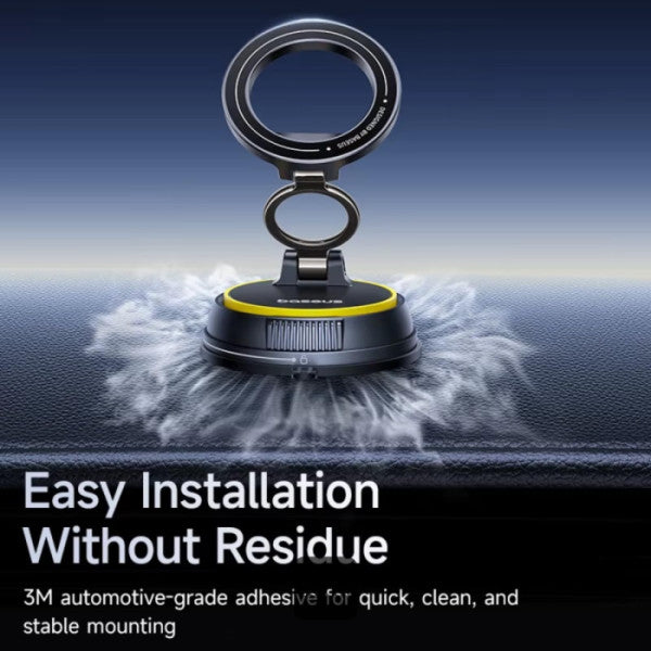حامل سيارة مغناطيسي Baseus PrimeTrip VC2 Flex بإصدار قاعدة الشفط - Cosmic Black