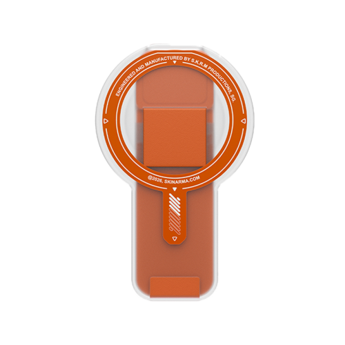 Skinarma Arch Xe Magnetic 2 in 1 Grip & Stand Compatible with Magnetic Car mount - Orange