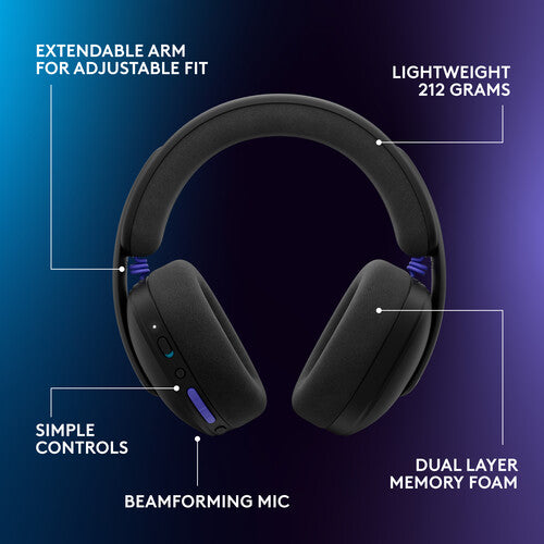 Logitech G325 LIGHTSPEED Bluetooth/Wireless Gaming Headset - Black