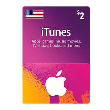 Apple iTunes Gift Card 2$ - USA (Send By SMS)