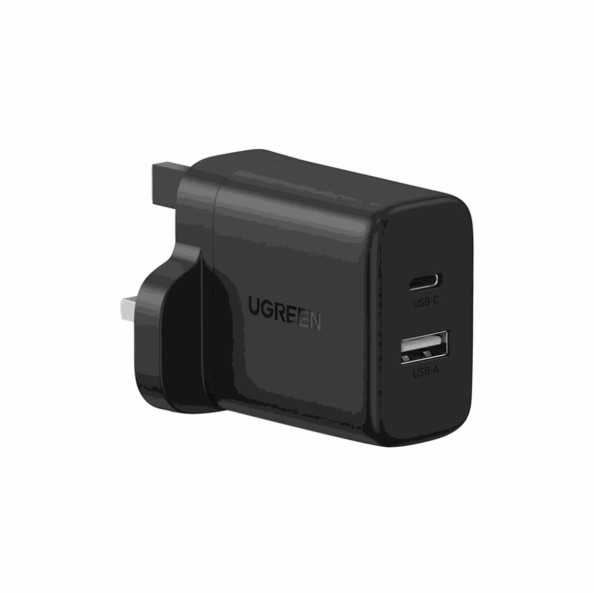 UGREEN 20W 2-Port Fast Charger UK Black