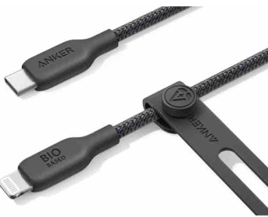 Anker 542 USB-C to Lightning Cable (Bio-Braided) (0.9m/3ft) -Black