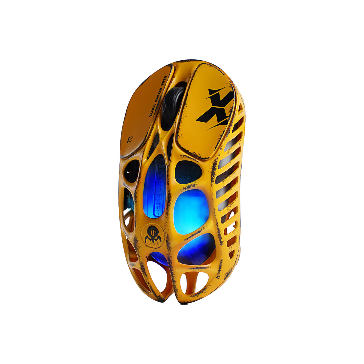 GravaStar Mercury X Wireless Gaming Mouse Special Edition - Battle Worn Yellow