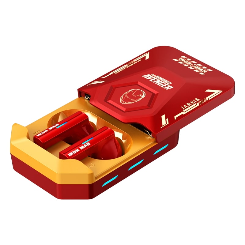 Disney QS-X1 Bluetooth Earphones Iron Man Red