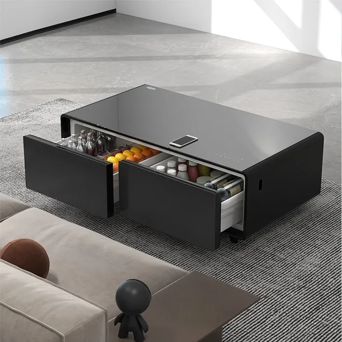 Gamax Smart Coffee Table with 135L Refrigerator (TB-135) , 2 USB