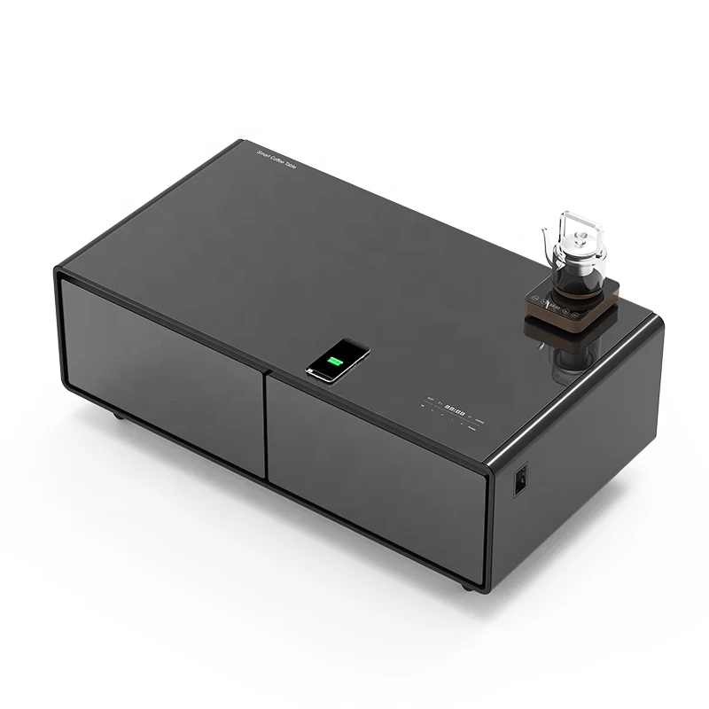 Gamax Smart Coffee Table with 135L Refrigerator (TB-135) , 2 USB