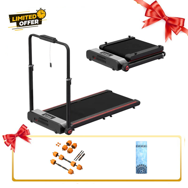 بلاك بول جهاز المشي القابل للطي UMWP104 مع طقم دمبل قابل للتعديل 4 في 1 مجانًا (40 كجم) وحصيرة يوغا