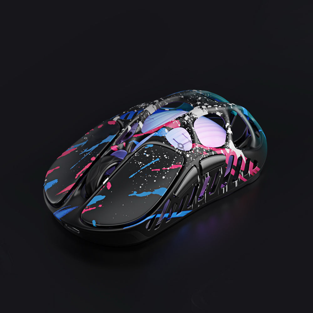 GravaStar Mercury X Pro Wireless Gaming Mouse with 8K Dongle Special Edition - Neon Graffiti