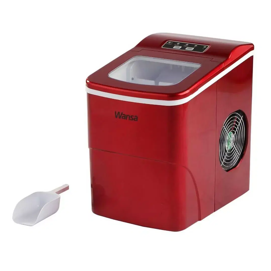 Wansa 12kg Ice Maker - HZB-12B - Red
