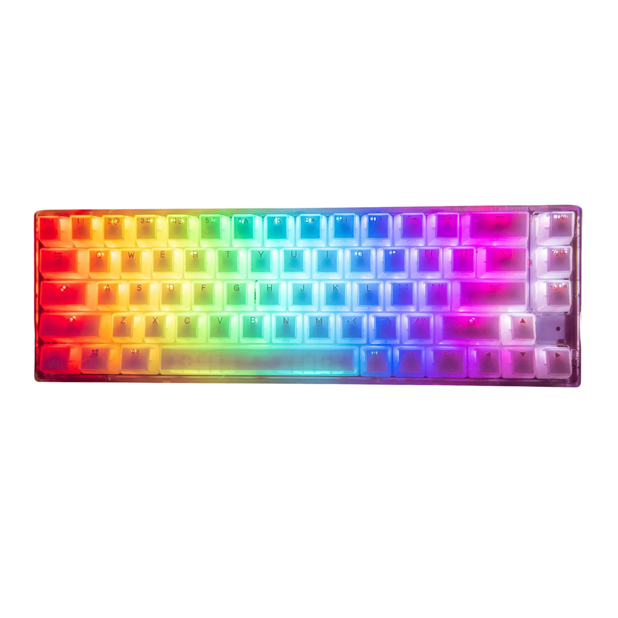 DUCKY ONE 3 SF HOT SWAP Blue Switch Cherry RGB Wired Mechanical Gaming Keyboard Arabic - Aura White