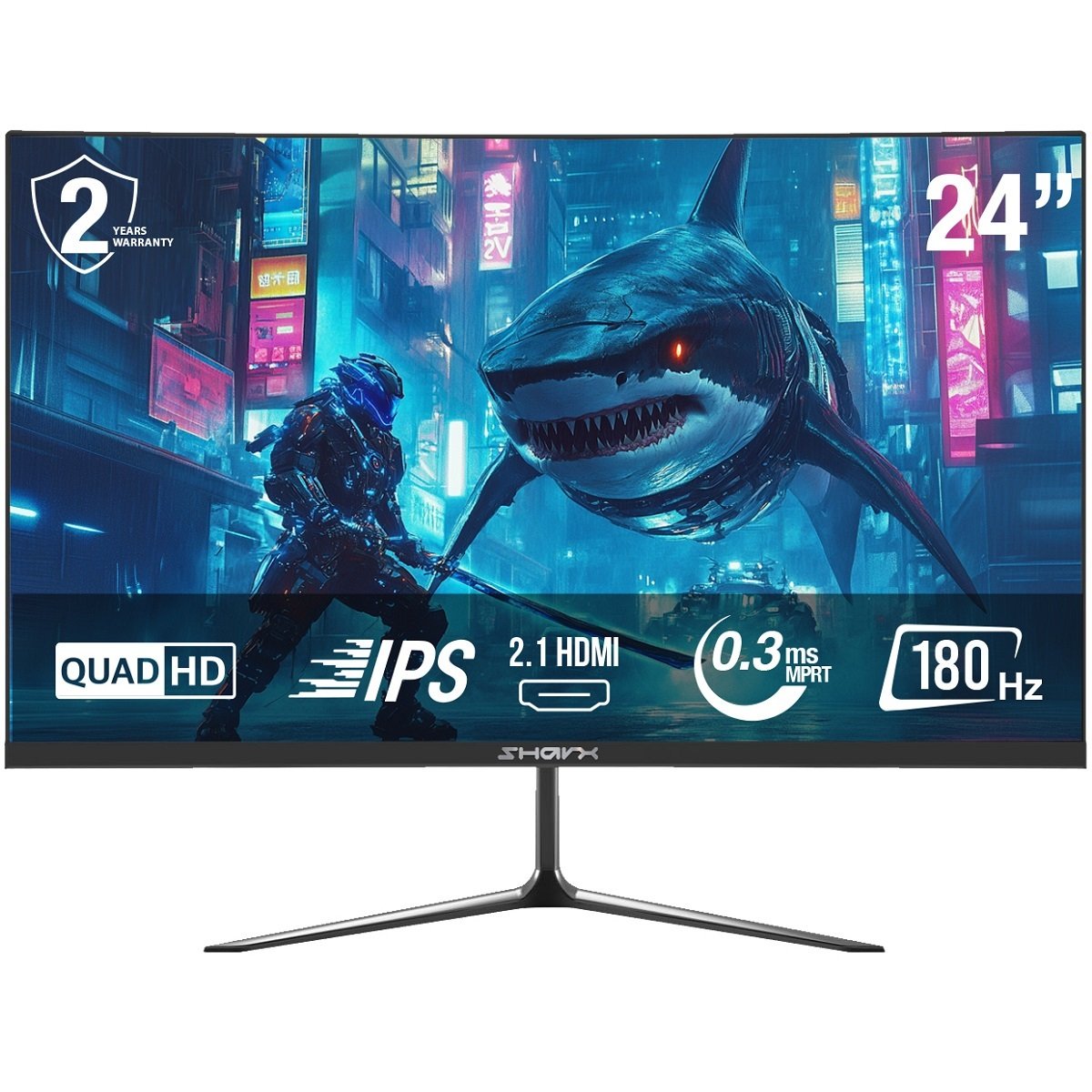 PC Bundle: PC Gaming i5-14400F/RTX 4060/16GB DDR5/1TB with Sharx Jaws /24" QHD/ HDMI 2.1/ 0.3ms/180Hz/IPS/Flat Monitor & Sades SW-MC04 OTUS Microphone Sades Battle Ram Keyboard/Mouse/Mousepad & White RGB table with Oratex chair