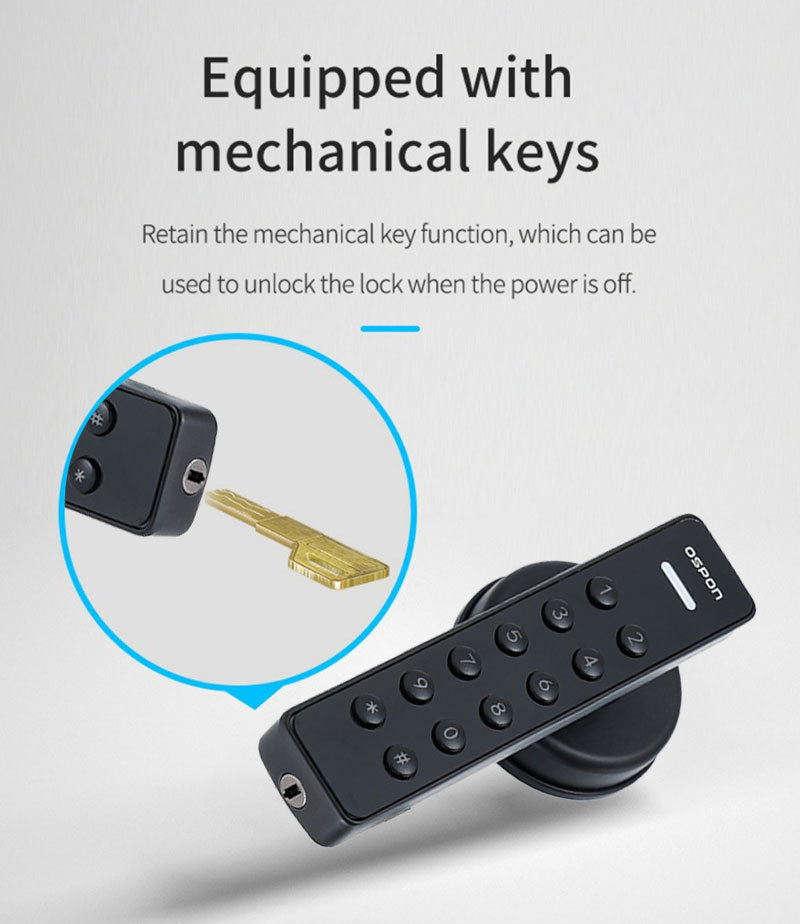 Ospon Advanced Keypad Door Lock with Password, Manual Key & Tuya App Control