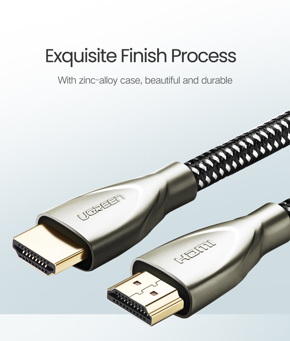 UGREEN HDMI Carbon Fiber Zinc Alloy Cable 3m (Gray) 50109-HD131
