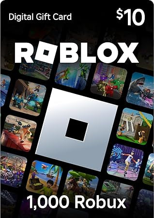 Roblox Digital Gift Card - 10$ (1,000 Robux) - (SMS Delivery)