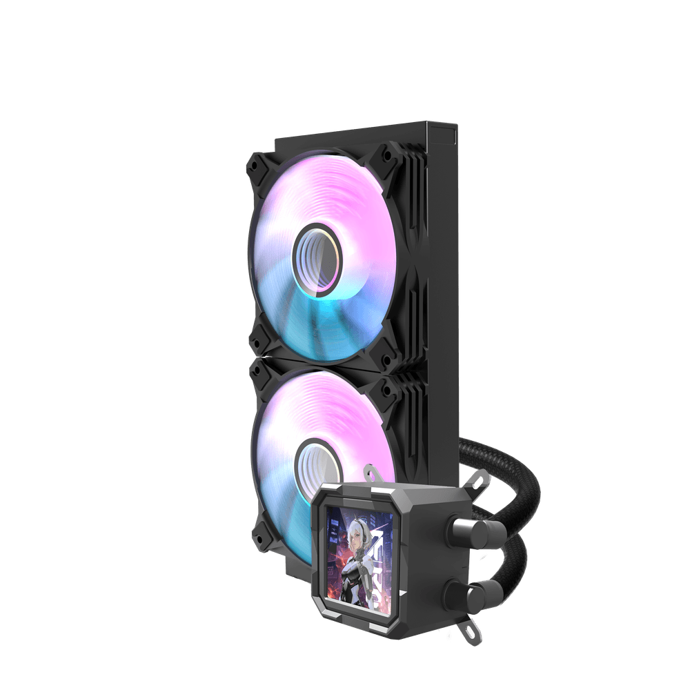 DarkFlash Wave Series DV240S All in One 240mm Liquid CPU Cooler - Black