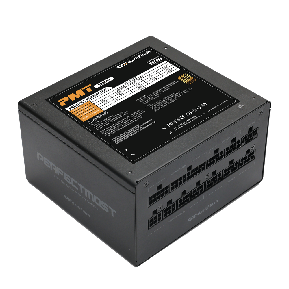 Darkflash 1050W Perfectmost Full Module 80 Plus Gold PCle 5.1 - Black