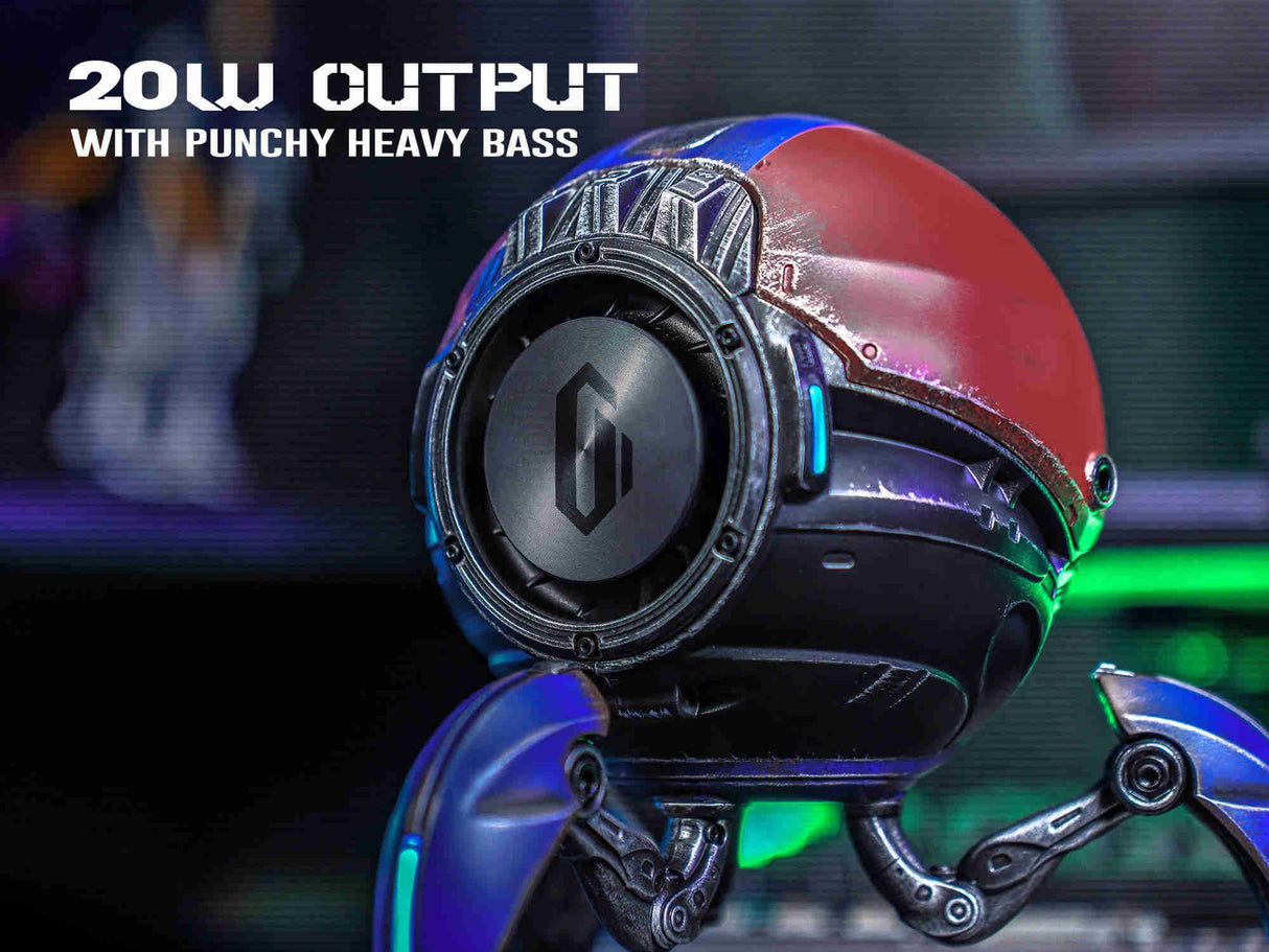 GravaStar Mars Pro Bluetooth 5.0 Speaker with Bass Boost and Stereo Sound , Limited Edition - Captain