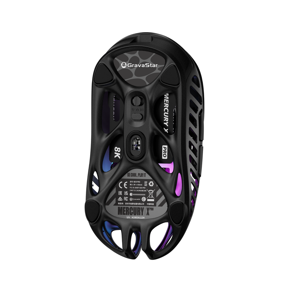 GravaStar Mercury X Pro Wireless Gaming Mouse - Galaxy Black
