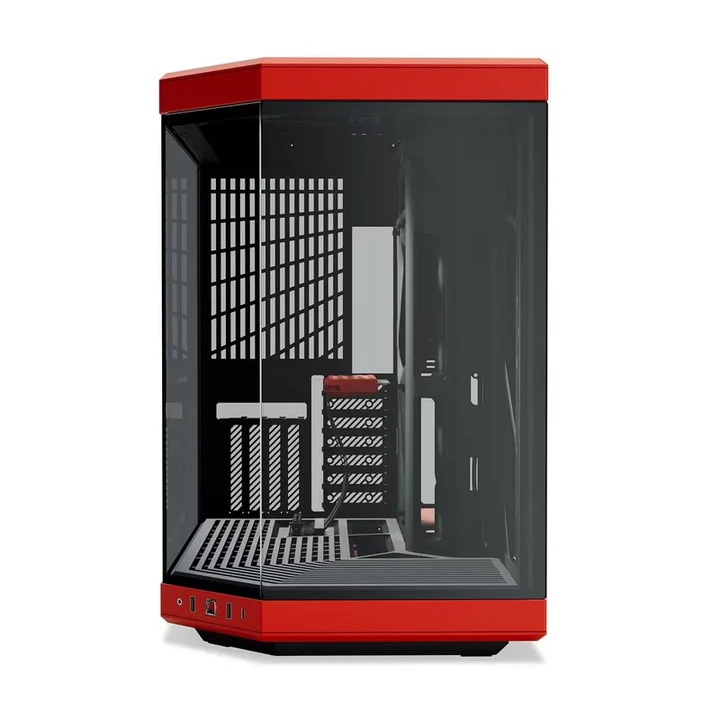 HYTE Y70 E-ATX Mid Tower Gaming Case - Black Cherry