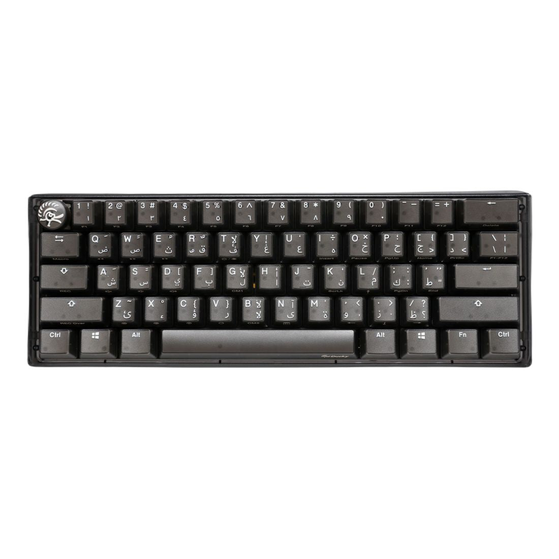 DUCKY ONE 3 MINI HOT SWAP Blue Switch Cherry RGB Wired Mechanical Gaming Keyboard Arabic - Aura Black