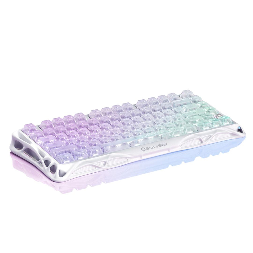 GravaStar Mercury K1 Lite 75% Wireless Mechanical Gaming Keyboard - Crystal Aurora