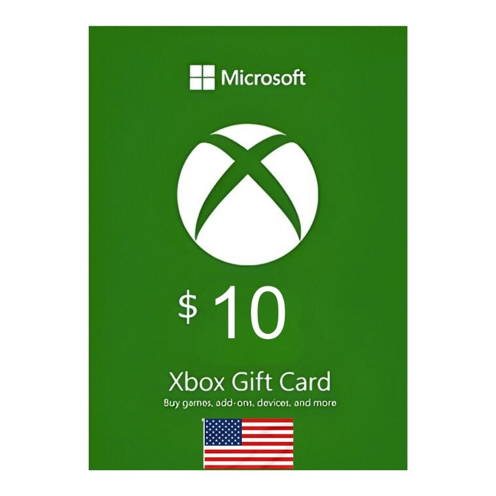Microsoft Xbox Digital Gift Card 10 USA (Send By SMS) Level Up