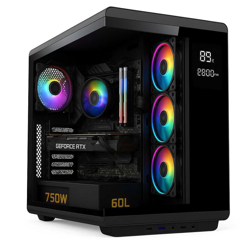 Gaming PC Intel Core i5-14400F, RTX 5060 Ti (VRAM 16GB), DDR5 16GB RAM 6000MHz, 1TB NVMe SSD, Windows 11 Pro