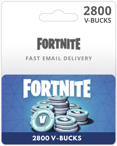 بطاقة فورتنايت ٢٨٠٠ في بوكس - (إرسال عبر الرسائل النصية)