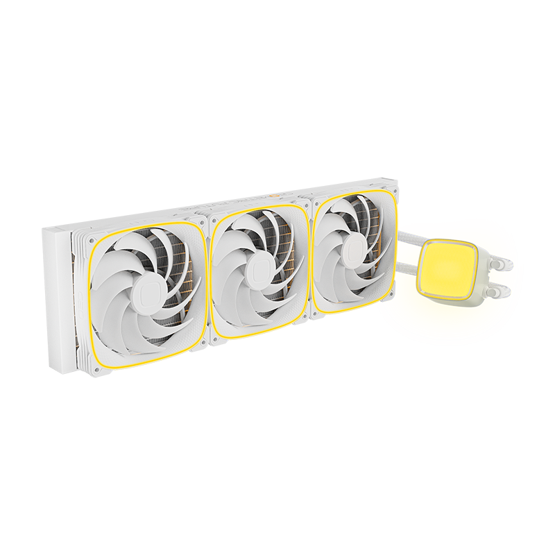 Geometric Future Eskimo Pro 42W 420mm AIO Liquid Cooler - White
