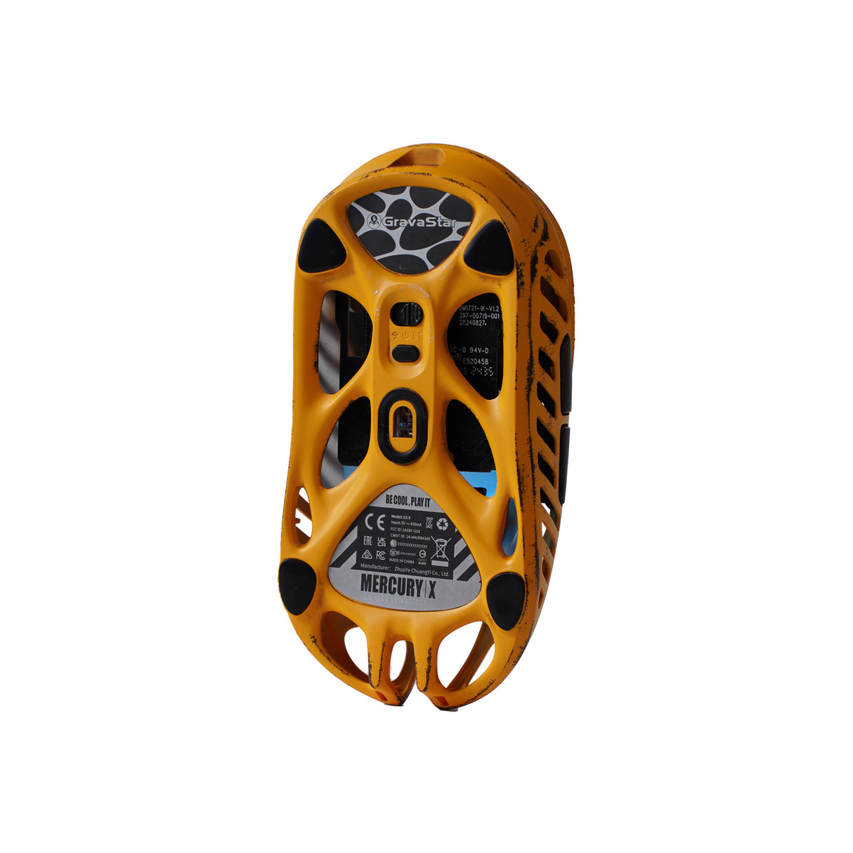 GravaStar Mercury X Wireless Gaming Mouse Special Edition - Battle Worn Yellow