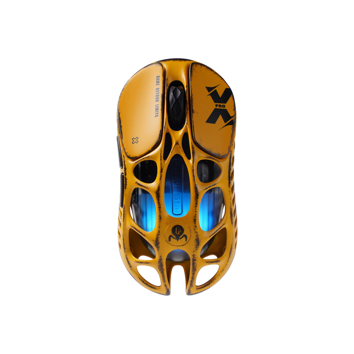 GravaStar Mercury X Pro Wireless Gaming Mouse Special Edition - Battle Worn Yellow