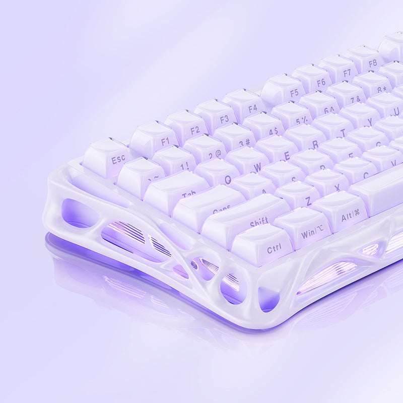 GravaStar Mercury V75 75% Hall Effect Magnetic Switch Gaming Keyboard - Lavender Purple