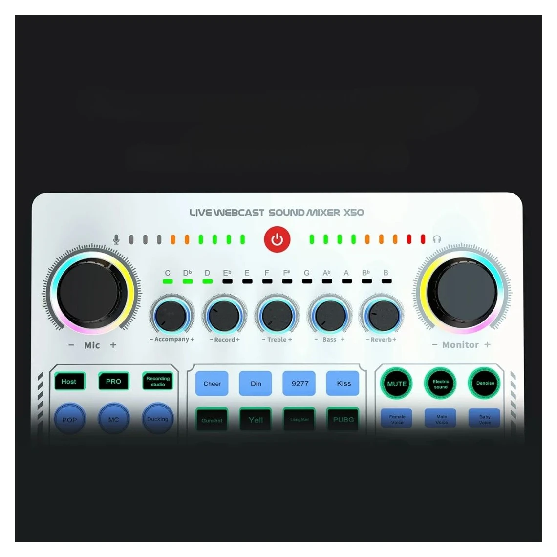 X50 Sound Card Live Webcast Sound Mixer