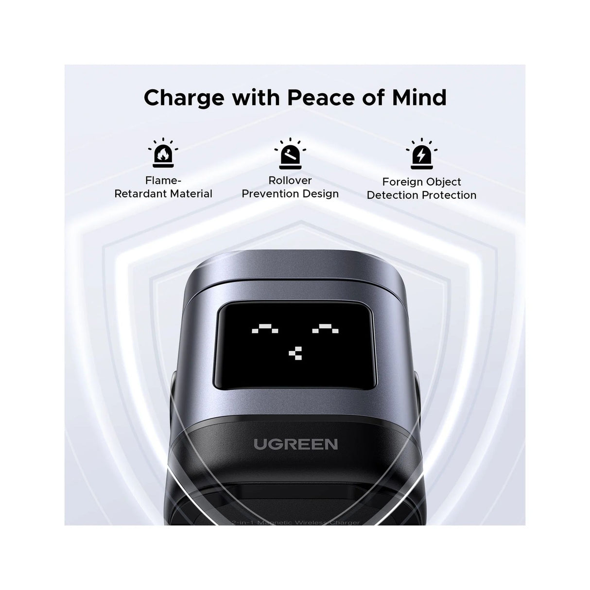 UGREEN 2-in-1 Magnetic Wireless Charger 20w W709-45775