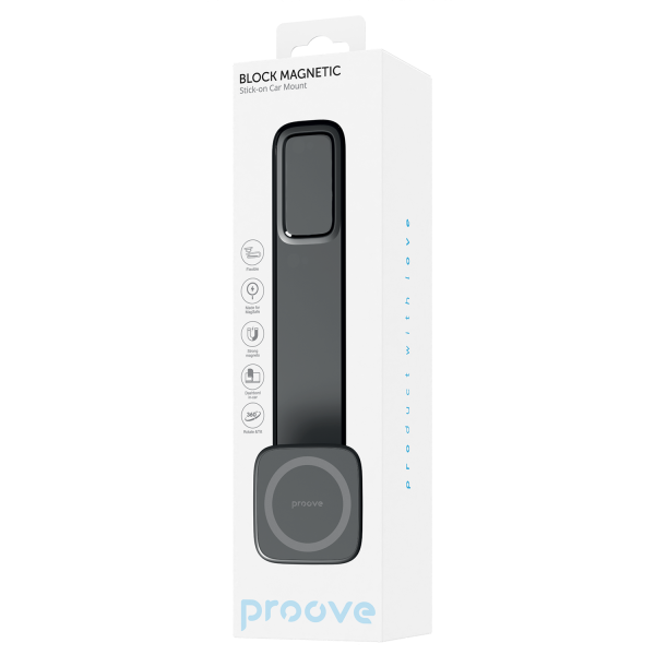 Car Holder Proove Block Magnetic Stick-on Car Mount