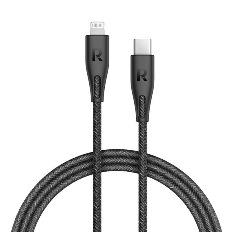 RAVPower RP-CB1017 Type-C to Light Cable 1.2m Nylon Black