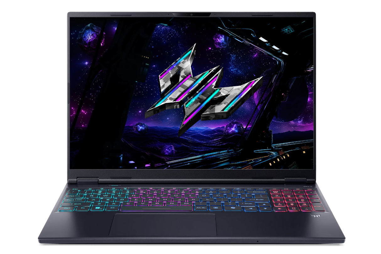 لابتوب الألعاب Acer Predator Helios Neo 16S AI – بمعالج Intel Core Ultra 9 275HX، وكرت RTX 5070 Ti، وذاكرة 32GB RAM، وتخزين 1TB SSD، وشاشة OLED بتردد 240Hz، ونظام Windows 11 Home