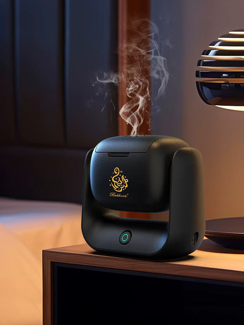 Portable Electronic Rechargeable Rotational Bukhoor Incense Burner