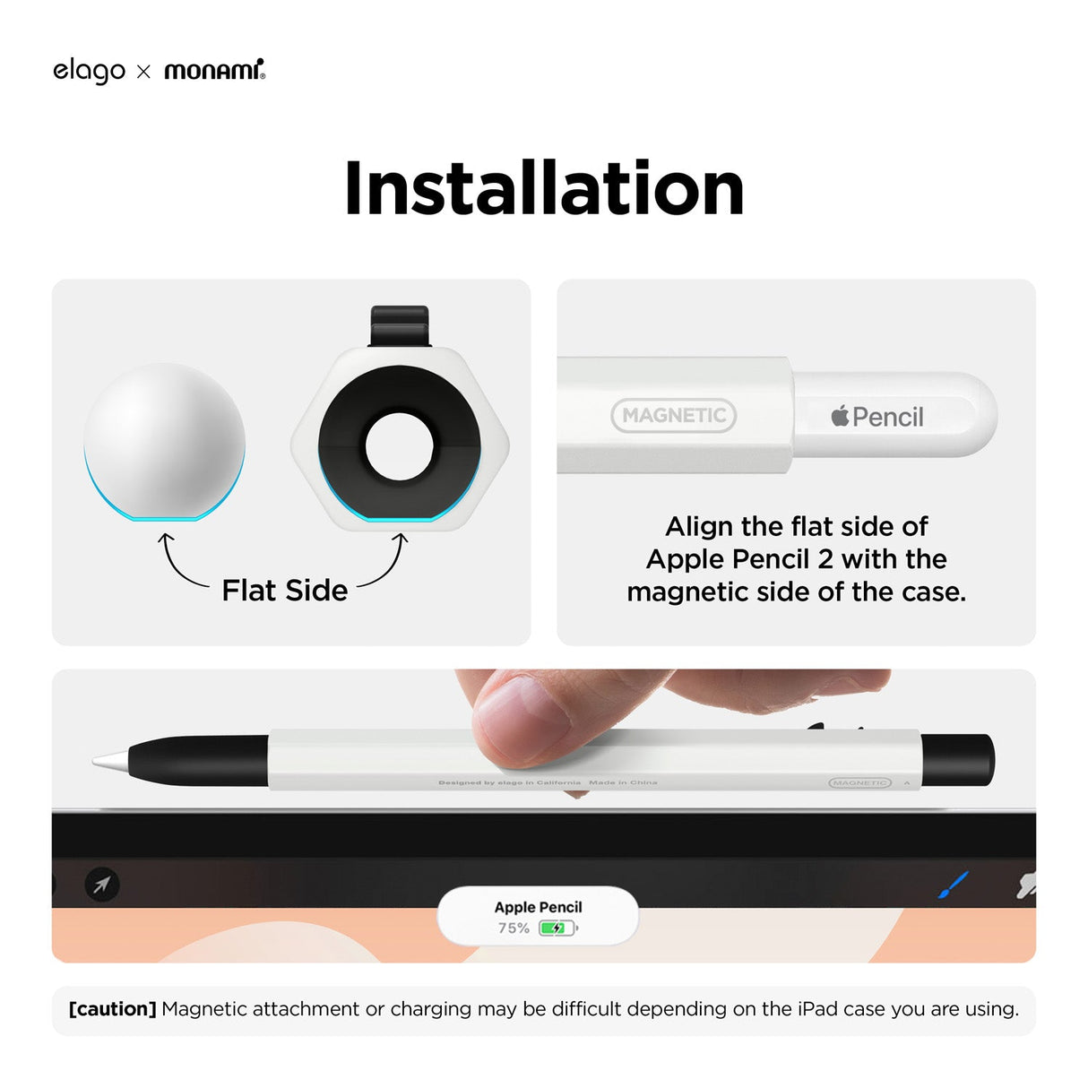 Elago Apple Pencil 2nd Gen / Apple Pencil Pro MONAMI Case