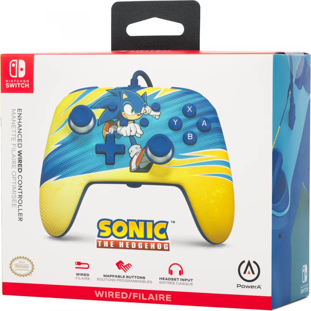 PowerA Enhanced Wired Controller for Nintendo Switch - Sonic