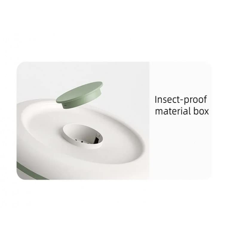 Large 10kg Rice Grain Cereal Dispenser & Storage Container with Rotating Egg Storage & Cup