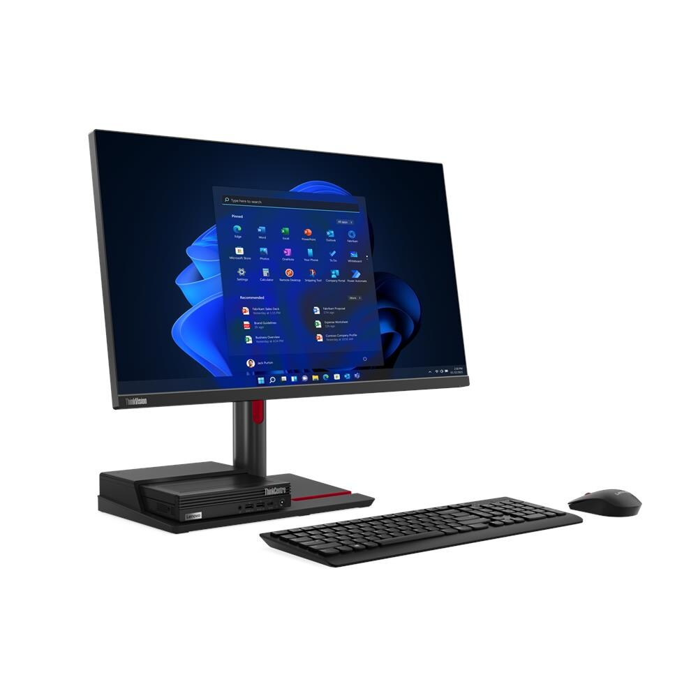 Lenovo ThinkCentre TIO Flex 27i - 27.0" Monitor, IPS panel,QHD 2560 x 1440, Input connectors- 3in1 (1x HDMI 1.4, 1x DP 1.2, 1 x VGA) + USB-A to USB-B/DP to DP Cables included / 3YW
