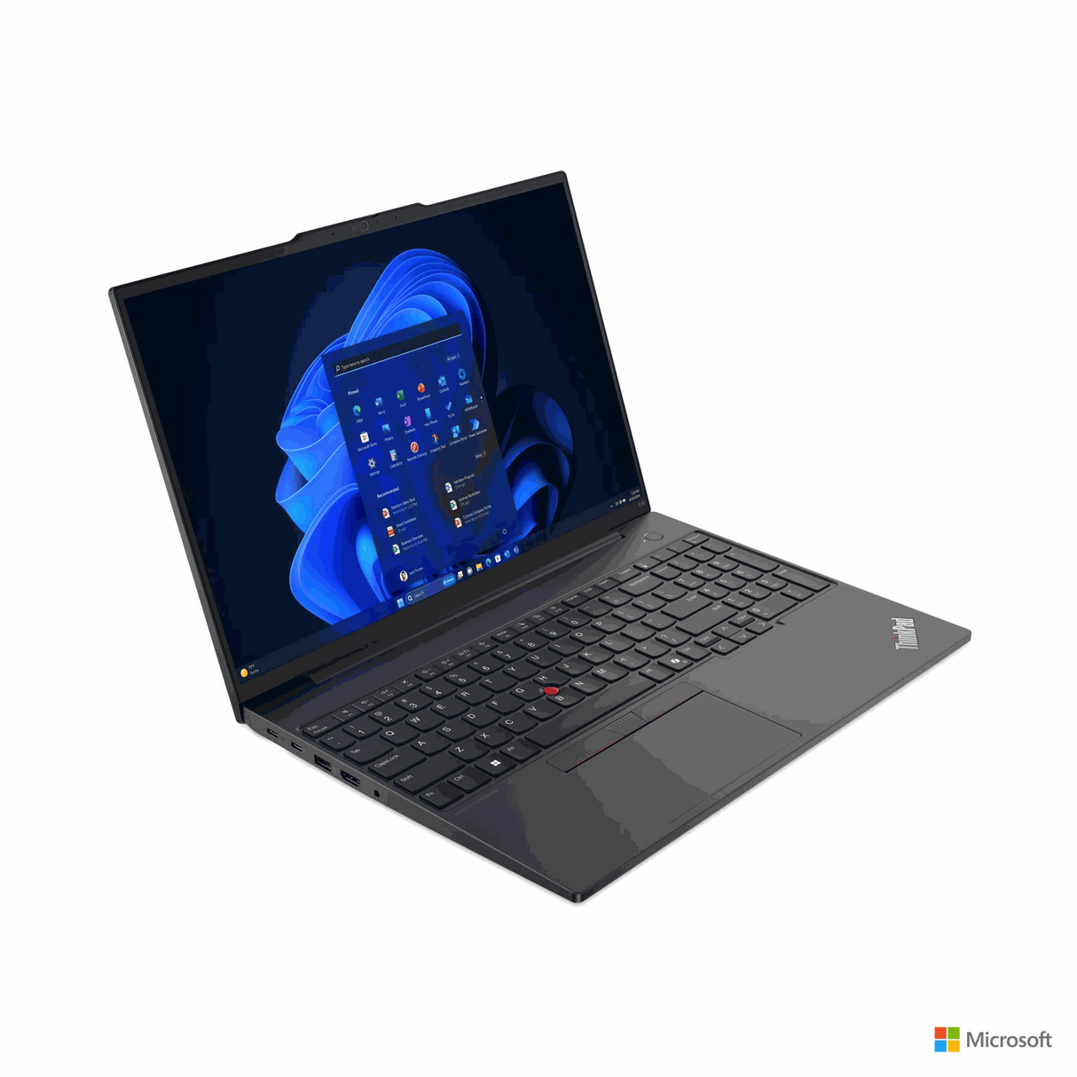 Lenovo ThinkPad E16 Gen 2 Intel Core Ultra 5 125U, 12C/16" WUXGA/8GB DDR5 Ram/512GB M.2 Opal 2.0 NVMe SSD/Integrated Intel Graphics/DOS/Eng.-Arabic/Black/1YW / Topload Case