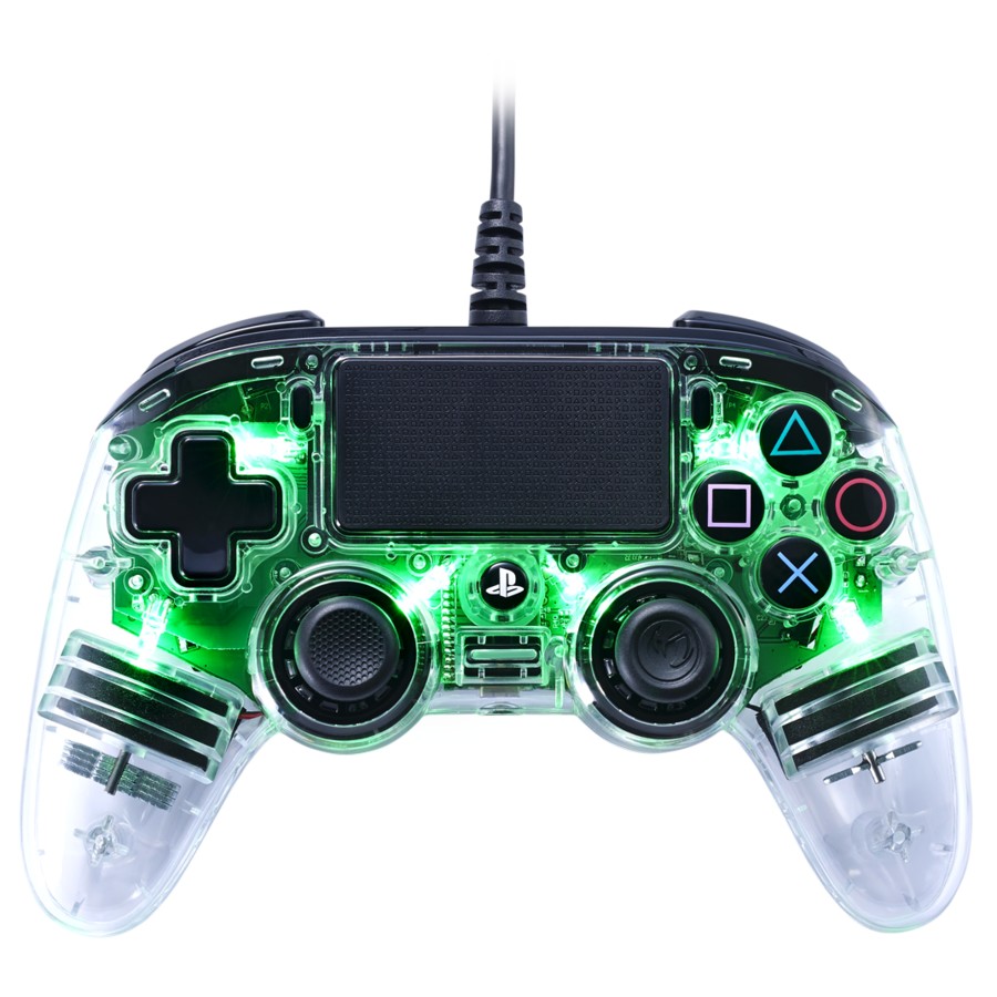 Nacon Wired Illuminated Compact Controller For PlayStation 4 - Green