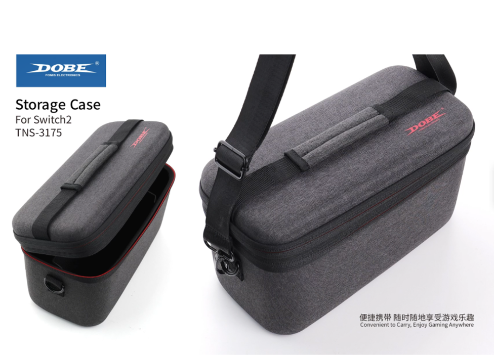 Dobe TNS-3175 Organizer Storage Bag for Nintendo Switch 2 - Gray