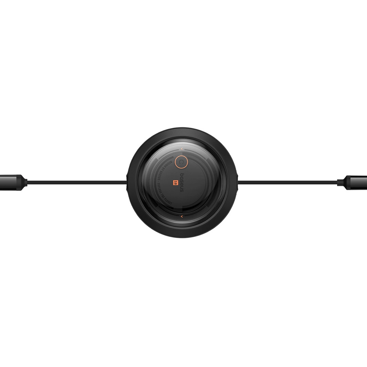 كابل بيسيوس فري2درو قابل للسحب بتصميم كريستال للشحن السريع ونقل البيانات USB-C إلى M+L+C بقدرة 100 واط وطول 1.1 متر – كلستر بلاك