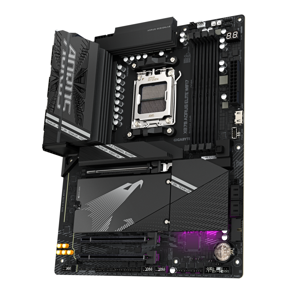 Gigabyte X870 AORUS ELITE WIFI7 1.1 DDR5 Motherboard- BLACK