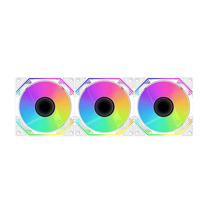 PC Case SHARX FAN KIT 3 PCS WHITE